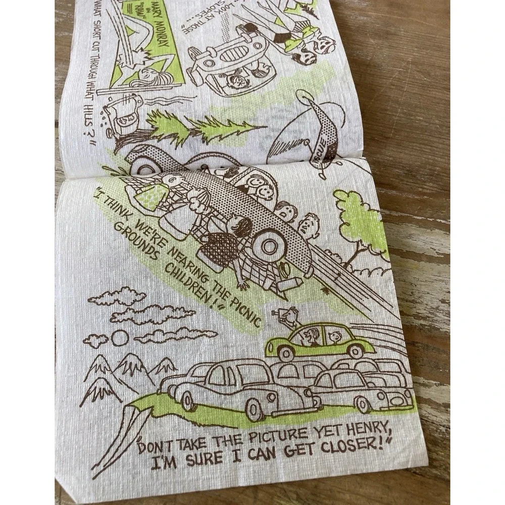 Vintage bar paper cocktail napkins gag joke themed football bartenders 1960's